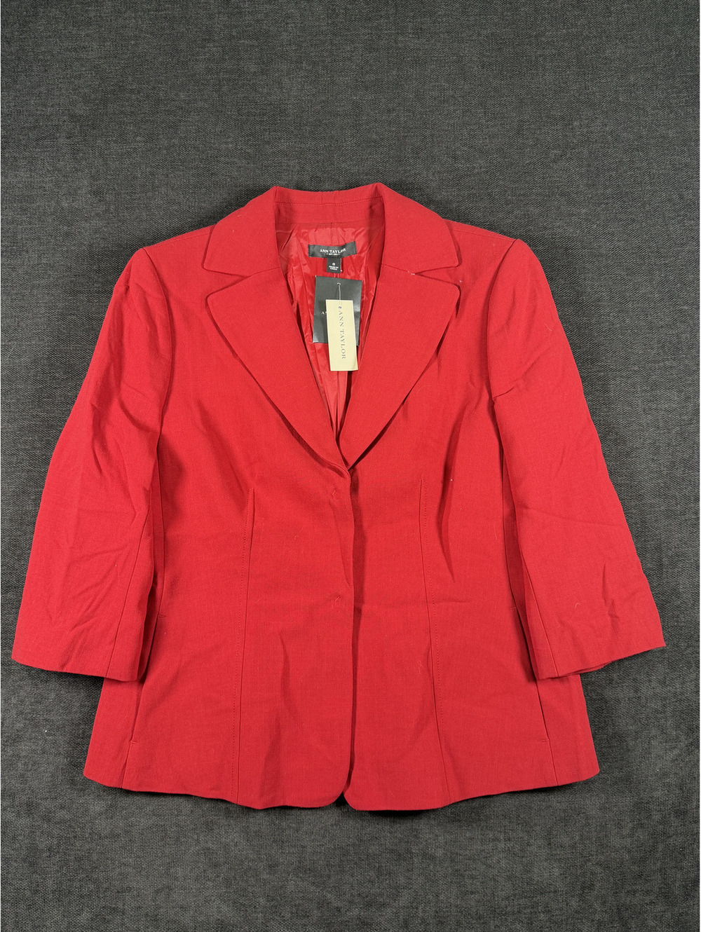 Ann Taylor Women's Red Blazer Jacket Size 8 New with Tags